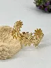 31222864 bracelet manchette motif marguerite en acier doré
