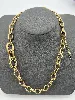 31228750 collier chaîne maille forçat gros maillons en acier doré