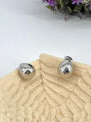 3124000 boucles d'oreilles en forme de goutte d'eau en acier argenté