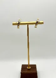 330385 boucles d'oreilles cartilage en forme de chaîne maille gourmette