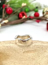 bauge anneau vague argent autre 7,15g