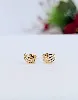 boucles d'oreilles forme feuille ajourée or 750 millième (18 ct) 0,82g