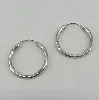 boules d'oreilles créoles lisses d3,1 cm argent autre 3,27g