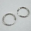 boules d'oreilles créoles lisses d3,1 cm argent autre 3,27g