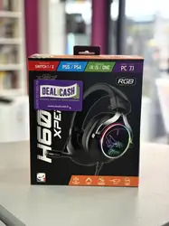 casque audio gamer rgb xpert h600 7.1 virtuel compatible pc, switch, ps5 / ps4, xbox series x|s / xbox one