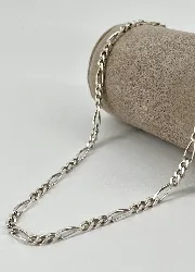 chaîne argent maille figaro argent 925 millième (22 ct) 19,24g