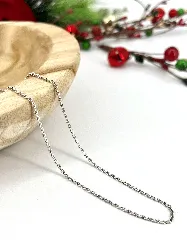 chaîne / collier maille forçat l45 cm argent 925 millième (22 ct) 4,75g