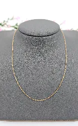 chaîne maille forçat ovale or 375 millième (9 ct) 1,14g