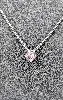 collier solitaire orné d'un diamant taille princesse d'environ 0,30ct or 750 millième (18 ct) 2,08g