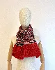 echarpe eric bompard en cachemire et laine point tricolore ajouré