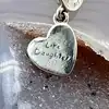 pandora charm en argent pendentif émail rose coeur  argent 925 millième (22 ct) 3,22g