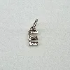 pandora charm lettre "e" avec strass argent 925 millième (22 ct) 0,65 g