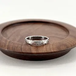 79882004 bague alliance t66 argent 925 millième (22 ct) 3,7g