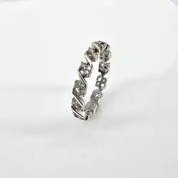 bague argent alliance oxydes argent 925 millième (22 ct) 1,43g