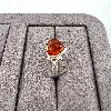 bague en argent avec  ambre coeur  argent 925 millième (22 ct) 1,99g