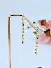 boucles d'oreilles motifs navettes pendants en or or 750 millième (18 ct) 2,26g