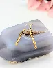 boucles d'oreilles motifs navettes pendants en or or 750 millième (18 ct) 2,26g