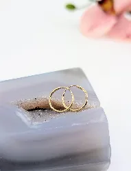 boucles d'oreilles or créoles or 375 millième (9 ct) 0,29g