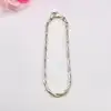 bracelet en argent maille tresse l18cm argent 925 millième (22 ct) 3,79g
