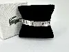 bracelet lacoste metropole en acier inoxydable logo crocodile