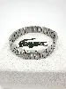 bracelet lacoste metropole en acier inoxydable logo crocodile