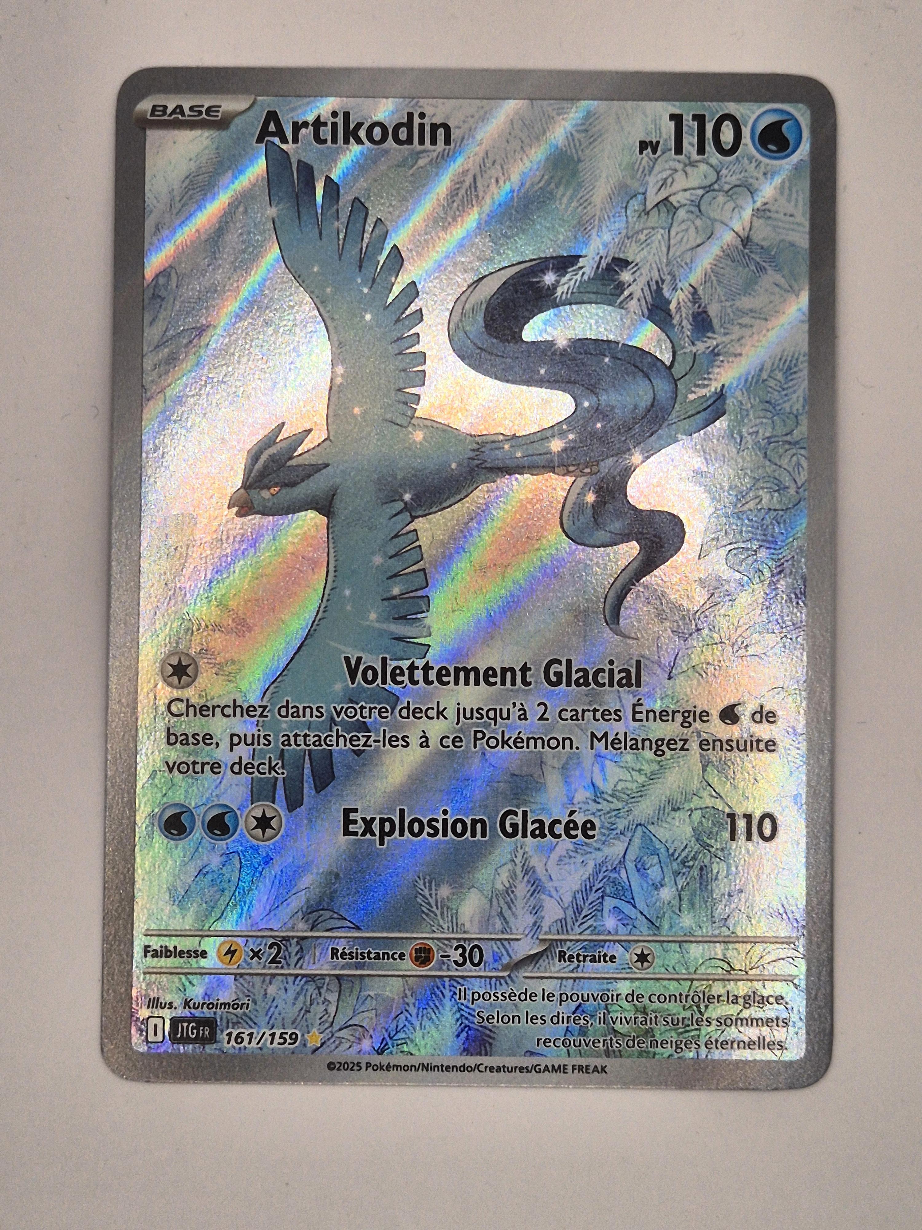 Carte Pokémon Artikodin 161/159 