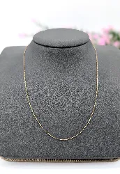 chaine fine en or maille forçat or 375 millième (9 ct) 0,76g