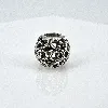 charm pandora fleur ajouré perlé argent 925 millième (22 ct) 1,81g