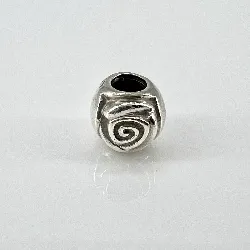 charm pandora fleur de rose argent 925 millième (22 ct) 4,07g