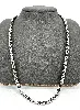 collier acier inoxydable maille corde torsade l54cm