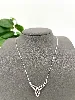 collier argent avec pendentif triquetra l44cm argent 925 millième (22 ct) 3,08g