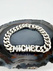 gourmette en argent avec prénom michel argent autre 46,78g