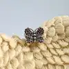 pandora charm argent papilon orné de cristaux roses et blanches argent 925 millième (22 ct) 2,27g