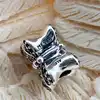 pandora charm argent papilon orné de cristaux roses et blanches argent 925 millième (22 ct) 2,27g