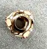 pandora charm en forme de fleur de magnolia rose avec cristal rose poudré