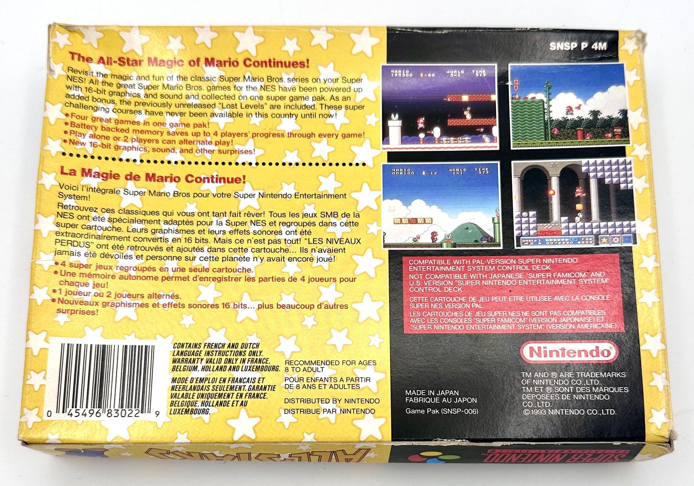 JEU SNES SUPER MARIO