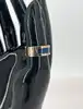 bague ajustable les georgettes en cuir réversible et métal doré taille m