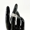 bague en argent 2 lignes d'oxydes argent 925 millième (22 ct) 9,43g