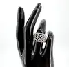 bague en argent avec oxydes de zirconium motifs t55 argent 925 millième (22 ct) 4,90g