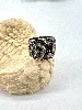 bague en argent avec oxydes noir et blanc argent 925 millième (22 ct) 12,47g