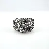 bague en argent bandeau ornée de strass t57 argent 925 millième (22 ct) 11,01g