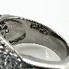 bague en argent bandeau ornée de strass t57 argent 925 millième (22 ct) 11,01g