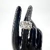 bague en argent bandeau ornée de strass t57 argent 925 millième (22 ct) 11,01g