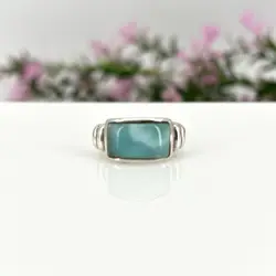 bague en argent larimar t56 argent 925 millième (22 ct) 7,41g