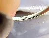 bague en or blanc sertie de 5 pierres de couleur bleue or 375 millième (9 ct) 2,08g