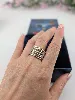 bague mauboussin kiff and kiss en argent et étoile en or pavée de petits diamants argent 925 millième (22 ct) 11,41g