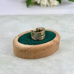 bague ouverte avec motif
