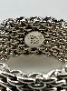 bague souple tiffany & co somerset argent en maille tissée argent 925 millième (22 ct) 8,55g