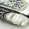 bague swarovski pierre bleu clair t52