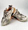 baskets balenciaga modèle track blanc gris et orange